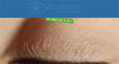 Desktop Screenshot of hendersoneyectr.com