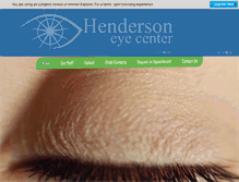 Tablet Screenshot of hendersoneyectr.com